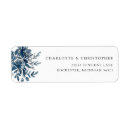 Search for navy return address labels weddings Navy and white