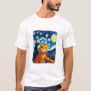 Search for starry night cat tshirts Funny