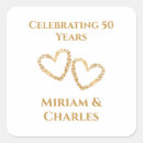 Search for golden anniversary wedding stickers Celebrating 50 years