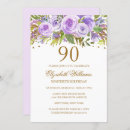 Search for rose gold 90th birthday invitations Flowers
