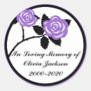 Search for purple rose stickers Black