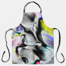 Search for shiny aprons Closeup