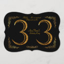 Search for 33rd birthday invitations Black