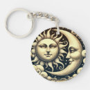 Search for sun and moon key rings Zodiac