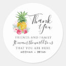 Search for pineapple thank you stickers Tropical