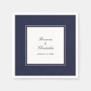Search for navy blue wedding napkins Minimalist