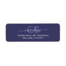Search for indigo return address labels Modern