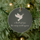 Search for world peace christmas tree decorations Dove