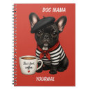 Search for french style notebooks Dog