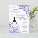 Search for periwinkle birthday invitations Mis quince anos