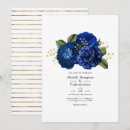 Search for royal blue and gold wedding invitations Botanical