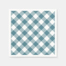 Search for green and white checkered napkins Country
