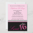 Search for tiara sweet 16 invitations Girly