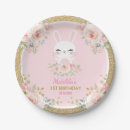 Search for bunny birthday plates Gold