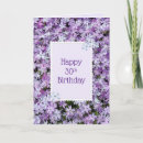 Search for pretty 30th birthday cards Purple