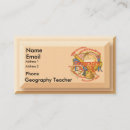 Search for geography business cards Teacher