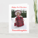 Search for granddaughter first christmas cards For her