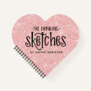 Search for pink glitter notebooks Elegant