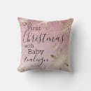 Search for babys first christmas cushions Pink