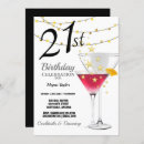 Search for martini 21st birthday invitations Party
