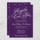 Search for royal purple wedding invitations Typography