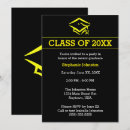 Search for mortarboard invitations Black
