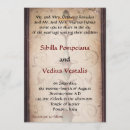 Search for ancient roman invitations Italy