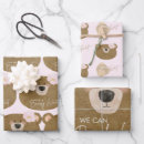 Search for pink teddy bear wrapping paper Bearly wait