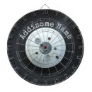 Search for old dartboards Black and white