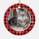 Search for red and black plaid christmas tree decorations Cat