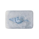 Search for sea shells bath mats Blue