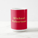 Search for red and gold mugs For her