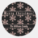 Search for rose gold christmas stickers Black