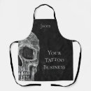 Search for skull tattoo aprons Gothic