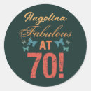 Search for 70 and fabulous round stickers 70 years old