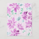 Search for lavender watercolor postcards Floral