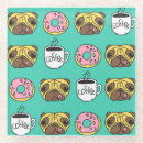 Search for funny dog coasters Illustration