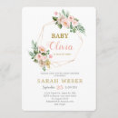 Search for geometric baby girl shower invitations Modern
