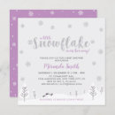 Search for purple winter wonderland invitations Baby sprinkle