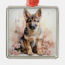Search for german shepherd dog christmas tree decorations Watercolor