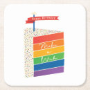 Search for birthday cake coasters Colourful