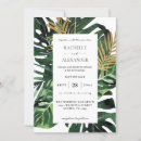 Search for palm leaf wedding invitations Destination
