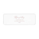 Search for romantic script return address labels Bride