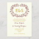 Search for wreath wedding invitations Initials