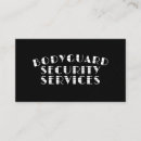 Search for bodyguard business cards Customer