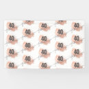 Search for rose gold banners 40th birthday