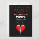 Search for anti valentines day invitations Broken heart