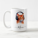 Search for orange cat coffee mugs Watercolor
