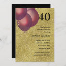 Search for red balloons invitations Glitter