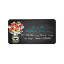 Search for bridal bouquet return address labels Rustic